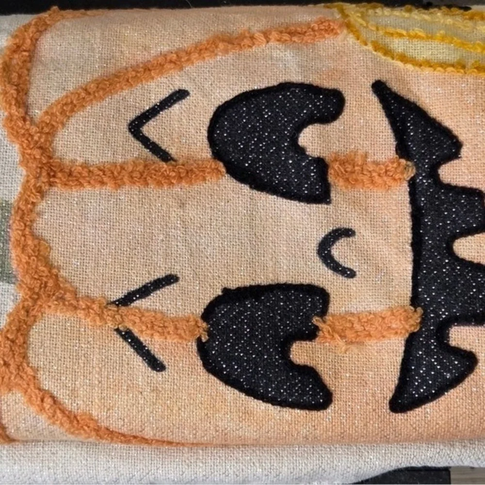 Max‎ Studio Colorful Pastel Pumpkin Table Runner Halloween Decor